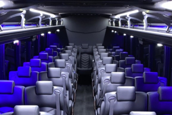 Margate Charter Bus Interior